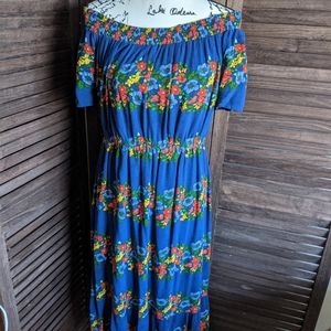 Old Navy Off-Shoulder Floral Dress-L